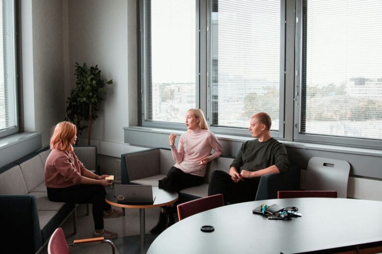 Couples participating in relationship counseling session, improving communication and emotional connection together